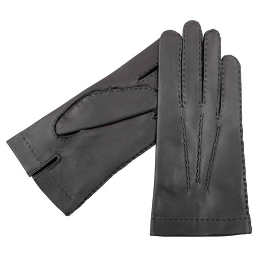 Bright leather gloves for men