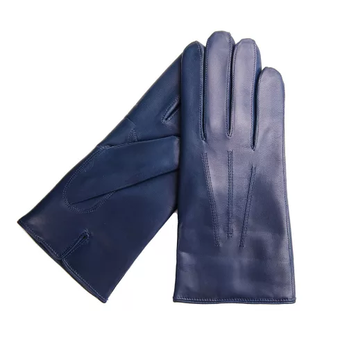 Basic man wool lined leather gloves for men