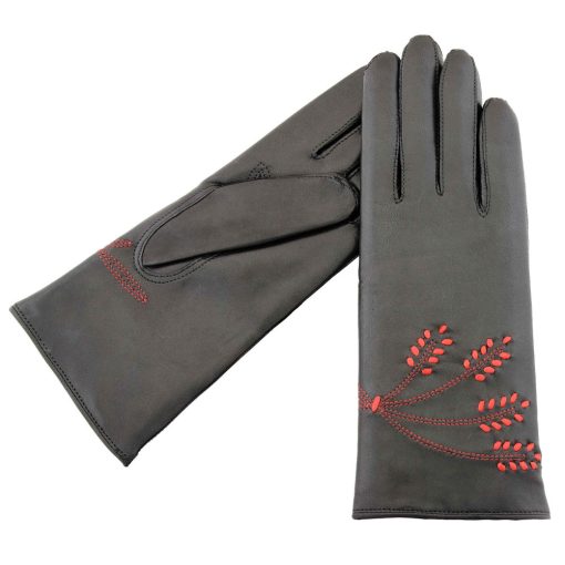 Corn leather gloves for women
