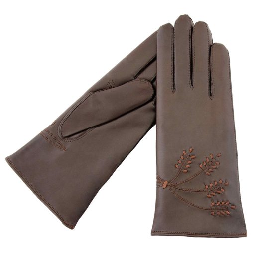 Corn leather gloves for women