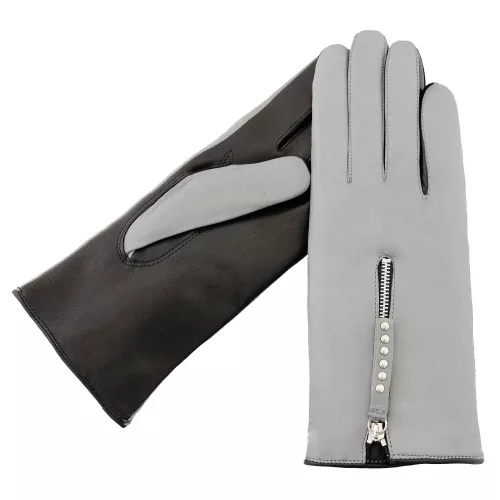 Adaline leather gloves for women