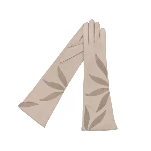 Gaia leather gloves for women