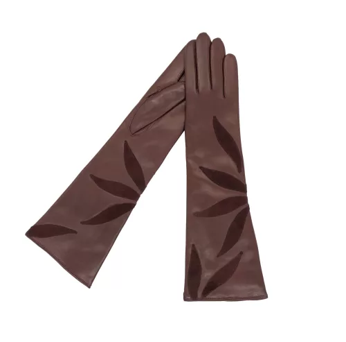 Gaia leather gloves for women