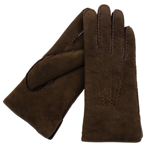 Hot 5 man lambshearling leather gloves for men